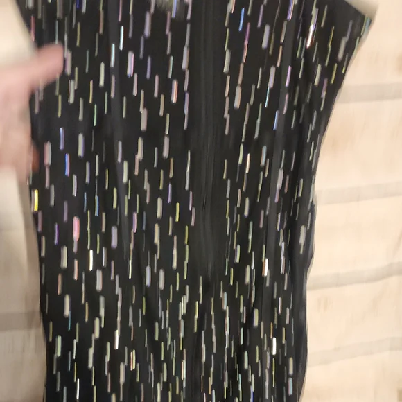 Fashion Nova Black Mini Dress with Colorful Sequins - Picture 7 of 8